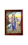 Radha Rani Ji Photo Frame For Wall & Table | 7x9 Inch Golden Cherry Finish | Decorative Radha Rani Ji Photo Frame For Home, Office & Pooja Room (F11644)