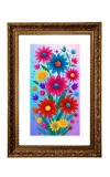 Floral Painting Print Big Photo Frame - 20x28 Inches For Home,Temple & Office Decoration (F10995)