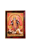 Maa Kali Photo Frame For Wall & Table | 7x9 Inch Golden Cherry Finish | Decorative Maa Kali Photo Frame For Home, Office & Pooja Room (F11686)