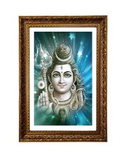 Lord Mahadev Big Photo Frame - 20x28 Inches For Home,Temple & Office Decoration (F11287)