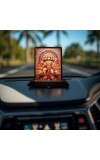 Car Desk/Table Top Lord Hanuman Wooden Photo Stand 3x4 Inches, Compact & Stylish Spiritual Display For Car, Home & Office (Pack Of 1) (F14618)