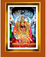 Golden Photo Frame - 10x14 Inches | Elegant Wooden Frame For Home, Office & Temple Decoration | Spiritual Wall & Table Decor and Gift Item