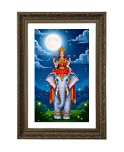 Gajalakshmi, Big Photo Frame - 20x28 Inches For Home,Temple & Office Decoration (F10636)