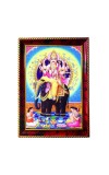 Lord Vishwa Karma Photo Frame For Wall & Table | 7x9 Inch Golden Cherry Finish | Decorative Lord Vishwa Karma Photo Frame For Home, Office & Pooja Room (F11419)