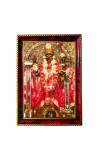 Goddess Shri Maha Kali Photo Frame For Wall & Table | 7x9 Inch Golden Cherry Finish | Decorative Goddess Shri Maha Kali Photo Frame For Home, Office & Pooja Room (F11600)