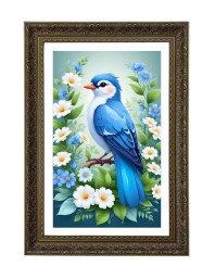 Bluebird Big Photo Frame - 20x28 Inches For Home,Temple & Office Decoration (F10705)