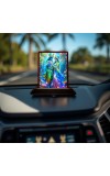 Car Desk/Table Top Lord Radha Krishna Wooden Photo Stand â€“ 3x4 Inches, Compact & Stylish Spiritual Display For Car, Home & Office (Pack Of 1) (F15127)