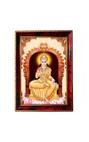 Sri Maa Annapurna Devi Photo Frame For Wall & Table | 7x9 Inch Golden Cherry Finish | Decorative Sri Maa Annapurna Devi Photo Frame For Home, Office & Pooja Room (F11570)