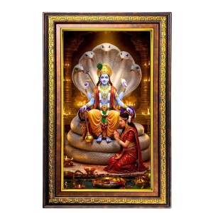 Lord Vishnu Digital Golden Balck Color Photo Frame | Hindu Religious Wall Decor | 10x16 Inches - Inspirational Wall Art For Office, Home Decor - Ideal Spiritual Gift (F16866) Lord Vishnu Digital Golden Balck Color Photo Frame | Hindu Religious Wall Decor | 10x16 Inches - Inspirational Wall Art For Office, Home Decor - Ideal Spiritual Gift (F16866)