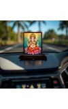 Car Desk/Table Top Lord Ganesha Wooden Photo Stand 3x4 Inches, Compact & Stylish Spiritual Display For Car, Home & Office (Pack Of 1) (F14265)