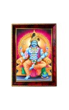 Shani Dev Photo Frame For Wall & Table | 7x9 Inch Golden Cherry Finish | Decorative Shani Dev Photo Frame For Home, Office & Pooja Room (F11698)