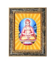 Sant Dnyaneshwar Spiritual Guru Digital Photo In Designer Frame, Size 10x16 Inch | Hindu Religious Picture For Home Temple, Office & Gift | Wall Art & Pooja Decor (F10427)