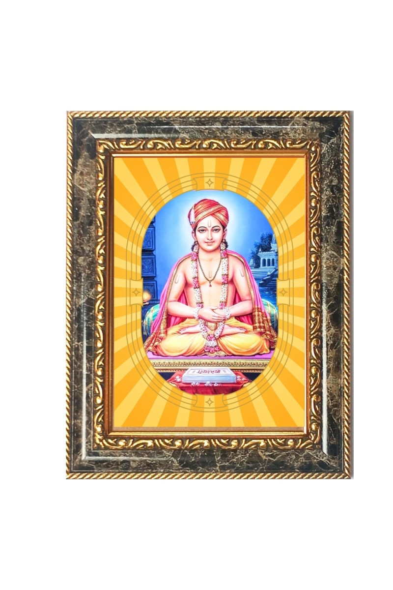 Sant Dnyaneshwar Spiritual Guru Digital Photo In Designer Frame, Size 14x18 Inch | Hindu Religious Picture For Home Temple, Office & Gift | Wall Art & Pooja Decor (F10427)