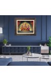 Lakhsmi and ganesha Big Photo Frame - 18x22 Inches for Home,Temple & Office Decoration