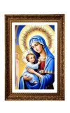 Virgin Mary And Baby Jesus Big Photo Frame - 20x28 Inches For Home,Temple & Office Decoration (F11268)
