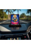 Car Desk/Table Top Goddess Lakshmi Wooden Photo Stand 3x4 Inches, Compact & Stylish Spiritual Display For Car, Home & Office (Pack Of 1) (F14527)