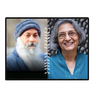 Acharya Rajneesh (Oshoo) &Maa Anand Sheela Laminated Photo - 7x9 Inches, Divine Blessings For Home & Office And Temple Decoration (F16175)