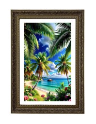 Vertical16X24 Inches Frame Big Photo Frame - 20x28 Inches For Home,Temple & Office Decoration (F10866)