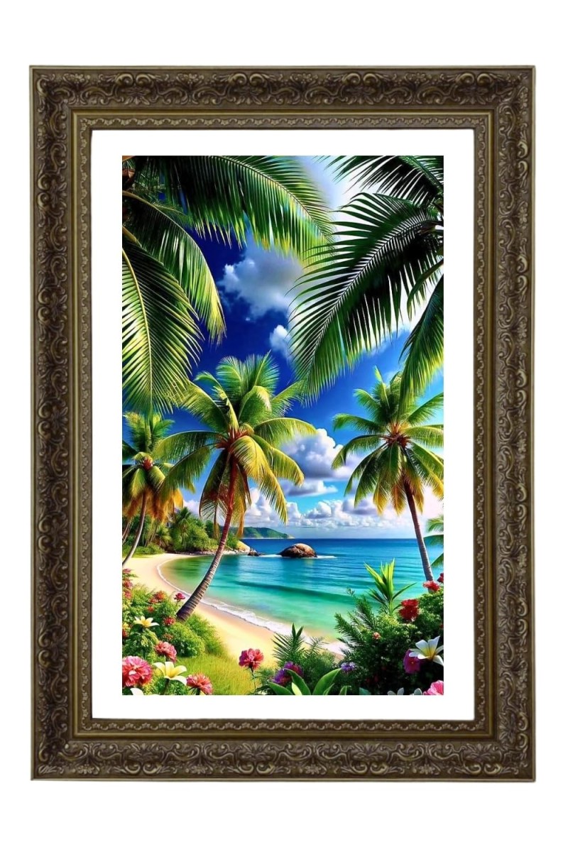 Vertical16X24 Inches Frame Big Photo Frame - 20x28 Inches For Home,Temple & Office Decoration (F10866)