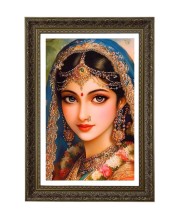Radha Rani Big Photo Frame - 20x28 Inches For Home,Temple & Office Decoration (F11072)