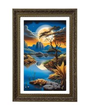 Vertical16X24 Inches Frame Big Photo Frame - 20x28 Inches For Home,Temple & Office Decoration (F10781)