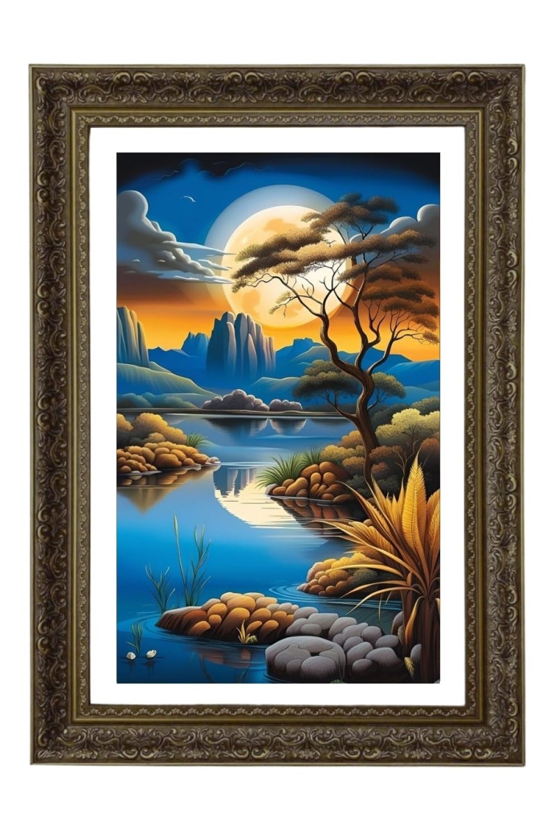 Vertical16X24 Inches Frame Big Photo Frame - 20x28 Inches For Home,Temple & Office Decoration (F10781)