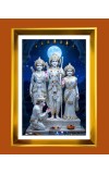 Lord Ram,sita,lakshman.hanuman Golden Photo Frame - 10x14 Inches | Elegant Wooden Frame For Home, Office & Temple Decoration | Spiritual Wall & Table Decor and Gift Item