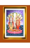Golden Photo Frame - 10x14 Inches | Elegant Wooden Frame For Home, Office & Temple Decoration | Spiritual Wall & Table Decor and Gift Item