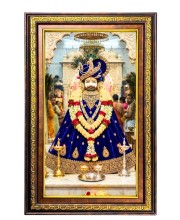 KhatuShyam Digital Golden Balck Color Photo Frame | Hindu Religious Wall Decor | 10x16 Inches - Inspirational Wall Art For Office, Home Decor - Ideal Spiritual Gift (F16682)