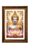Lord Buddha Big Photo Frame - 20x28 Inches For Home,Temple & Office Decoration (F11270)
