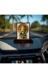 Car Desk/Table Top Lord Ganesha Wooden Photo Stand â€“ 3x4 Inches, Compact & Stylish Spiritual Display For Car, Home & Office (Pack Of 1) (F15160)