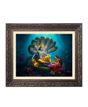 Divine lakhsmi vishnu Big Photo Frame - 18x22 Inches for Home,Temple & Office Decoration