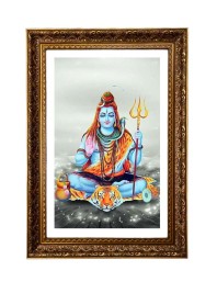 Lord Mahadev Big Photo Frame - 20x28 Inches For Home,Temple & Office Decoration (F11290)