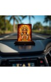 Car Desk/Table Top Lord Brahma Wooden Photo Stand 3x4 Inches, Compact & Stylish Spiritual Display For Car, Home & Office (Pack Of 1) (F14259)