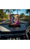 Car Desk/Table Top Lord Krishna Wooden Photo Stand 3x4 Inches, Compact & Stylish Spiritual Display For Car, Home & Office (Pack Of 1) (F14290)