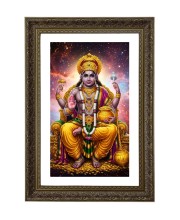 Kubera Big Photo Frame - 20x28 Inches For Home,Temple & Office Decoration (F10657)
