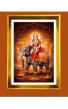 Golden Photo Frame - 10x14 Inches | Elegant Wooden Frame For Home, Office & Temple Decoration | Spiritual Wall & Table Decor and Gift Item