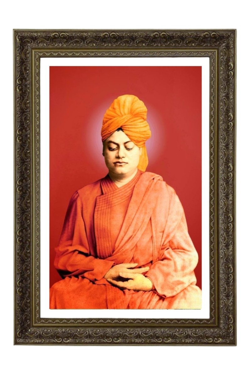 Swami Vivekananda Big Photo Frame - 20x28 Inches For Home,Temple & Office Decoration (F11076)