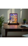 Car Desk/Table Top Lord Shiva Wooden Photo Stand 3x4 Inches, Compact & Stylish Spiritual Display For Car, Home & Office (Pack Of 1) (F14292)