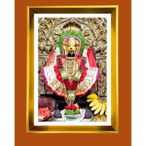 Golden Photo Frame - 10x14 Inches | Elegant Wooden Frame For Home, Office & Temple Decoration | Spiritual Wall & Table Decor and Gift Item Golden Photo Frame - 10x14 Inches | Elegant Wooden Frame For Home, Office & Temple Decoration | Spiritual Wall & Table Decor and Gift Item