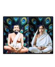 Sri Sri Ramakrishna & Maa Sarada Devi Laminated Photo - 13x15 Inches, Divine Blessings For Home & Office And Temple Decoration (F16324)