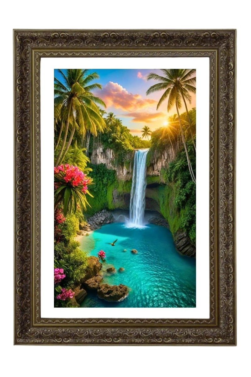 Vertical16X24 Inches Frame Big Photo Frame - 20x28 Inches For Home,Temple & Office Decoration (F10863)