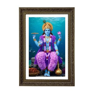 Lord Vishnu Big Photo Frame - 20x28 Inches For Home,Temple & Office Decoration (F10710)