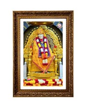 Shree Shridhi Sai Baba Big Photo Frame - 20x28 Inches For Home,Temple & Office Decoration (F11163)