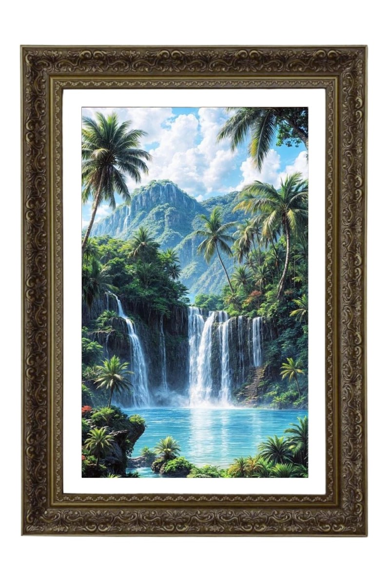 Vertical16X24 Inches Frame Big Photo Frame - 20x28 Inches For Home,Temple & Office Decoration (F10784)