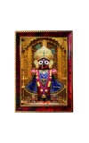Lord Jagannath Ji Photo Frame For Wall & Table | 7x9 Inch Golden Cherry Finish | Decorative Lord Jagannath Ji Photo Frame For Home, Office & Pooja Room (F11321)