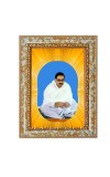 Sree Sree Thakur Anukulchandra Spiritual Guru Digital Photo In Designer Frame, Size 16x20 Inch | Hindu Religious Picture For Home Temple, Office & Gift | Wall Art & Pooja Decor (F10502)