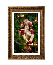 Divine Krishna Big Photo Frame - 20x28 Inches For Home,Temple & Office Decoration (F11139)