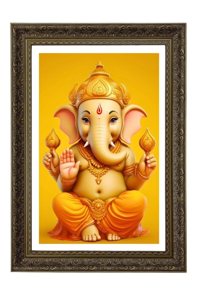 Vertical16X24 Inches Frame Big Photo Frame - 20x28 Inches For Home,Temple & Office Decoration (F10958)