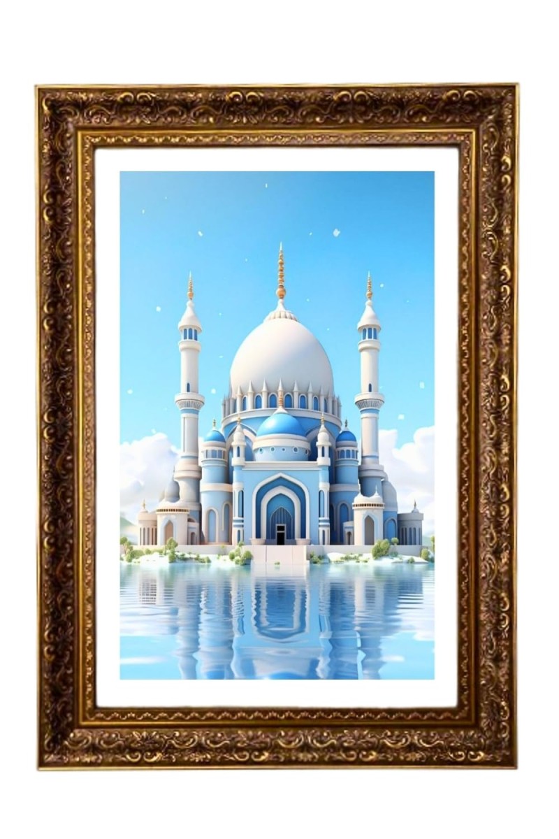 Mosque Big Photo Frame - 20x28 Inches For Home,Temple & Office Decoration (F11264)